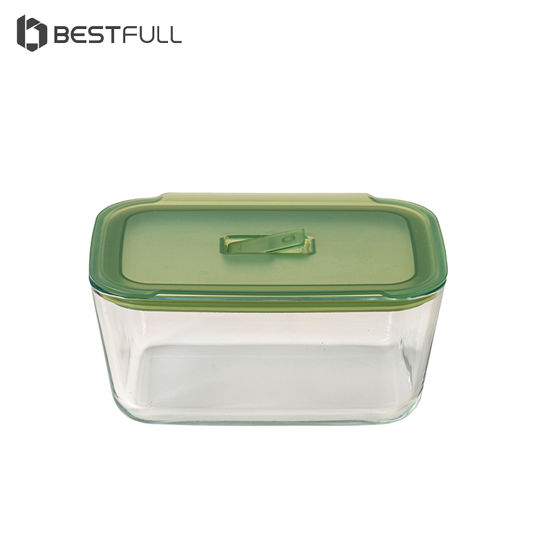 High-quality microwave and freezer safe borosilicate glass food storage container