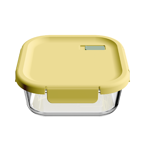 Square Silicone Air Valve Lunch Box-PSQ