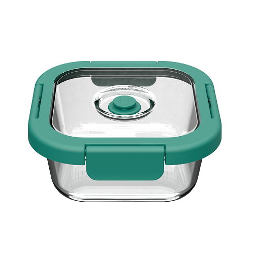 Square Detachable Ear Clip Glass Vacuum Food Containers-PC-2SQ