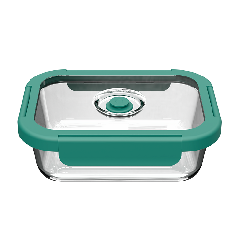 Rectangle Detachable Ear Clip Glass Vacuum Food Containers-PC-2R