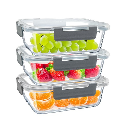 Eco-friendly vacuum glass food storage container-3