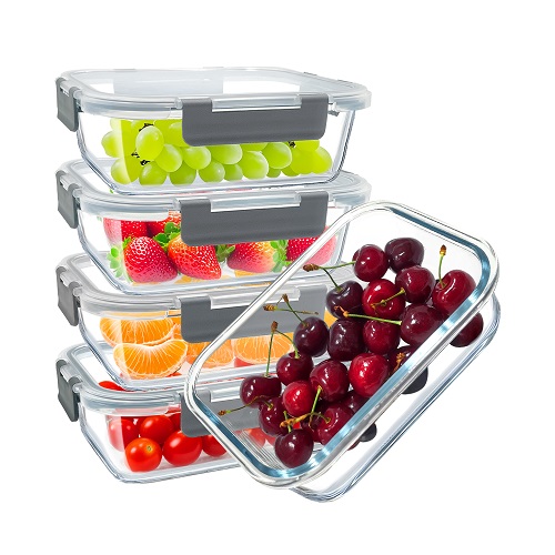 Eco-friendly vacuum glass food storage container-5