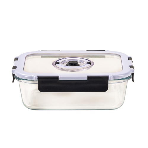 Borosilicate glass vacuum-sealed food storage container