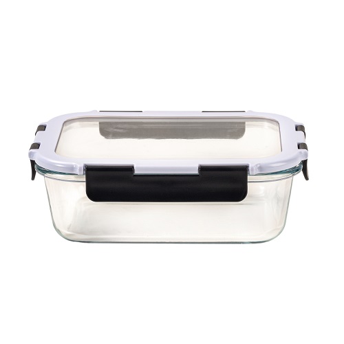 Rectangle Eco-friendly vacuum glass food storage container