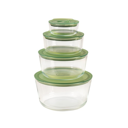 High-quality borosilicate glass food storage container