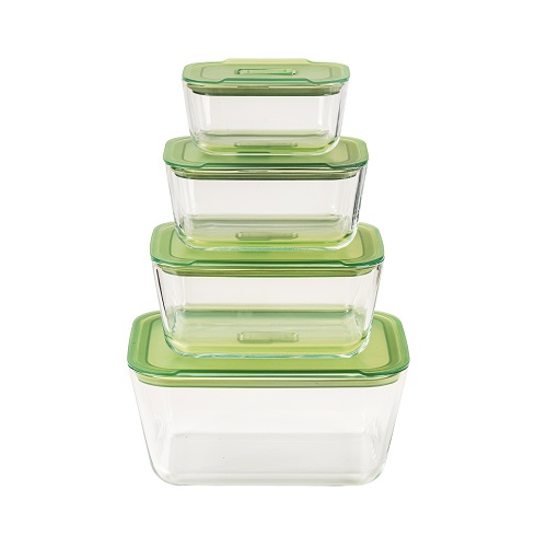 High-quality borosilicate glass food storage container