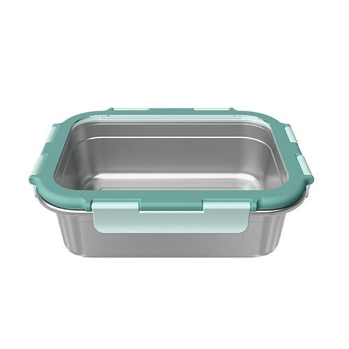 New Standard Stainless Steel Glass Lid Food Storage Container Without Air Valve