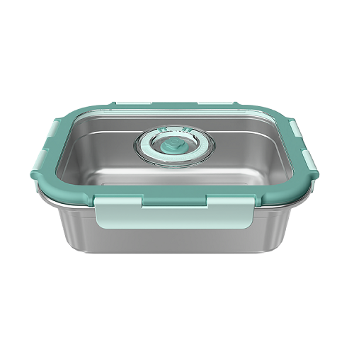 New Standard Stainless Steel Glass Lid Food Storage Container With Air Valve
