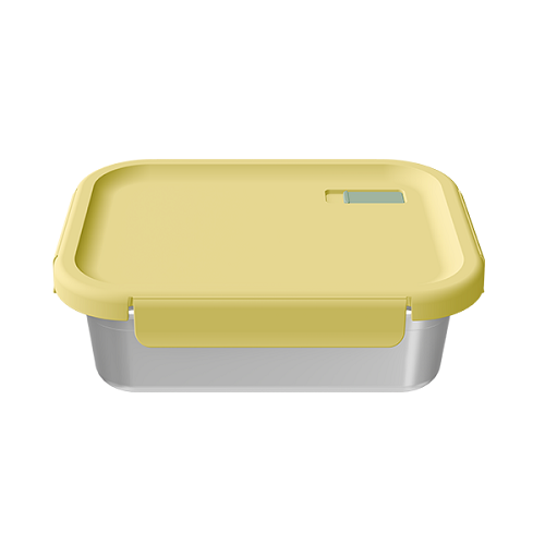 Rectangle Stainless Steel Food Storage with Glass Lid-SV
