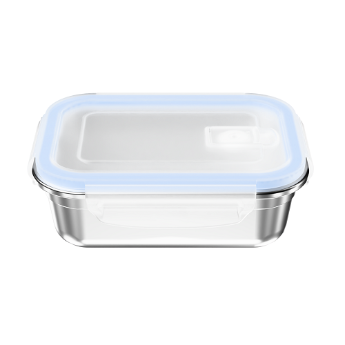 Rectangle Stainless Steel Food Storage with Glass Lid-PSS